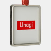 Unagi-Etikett Ornament Aus Metall (Rechts)
