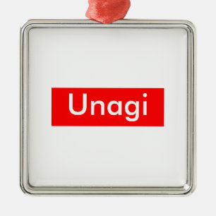 Unagi-Etikett Ornament Aus Metall