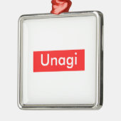 Unagi-Etikett Ornament Aus Metall (Links)