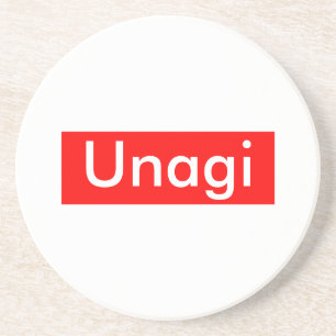Unagi-Etikett Sandstein Untersetzer