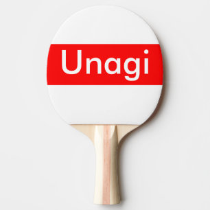Unagi-Etikett Tischtennis Schläger