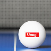 Unagi-Etikett Tischtennisball (Netto)