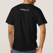 Unaid-Logo schwarz T-Shirt (Rückseite)