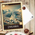 Unalaska, Alaska | Vintage Postkarte<br><div class="desc">Entfliehen Sie der abgelegenen Schönheit von Unalaska, Alaska, mit unserer faszinierenden Vintagen Postkarte. Mit atemberaubenden Kunstwerken, die die raue Landschaft und den einzigartigen Charme dieser weit entfernten Stadt zeigen, ist diese Postkarte ein wahres Sammlerstück für jeden Bewunderer der Alaska Kultur und Naturschönheiten. Begeben Sie sich zum Ufer von Unalaska und...</div>
