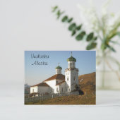 Unalaska Russische Kirche Postkarte (Stehend Vorderseite)