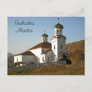 Unalaska Russische Kirche Postkarte