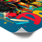 Unalogetically Afro Black Woman Black History Mela Poster (Ecke)