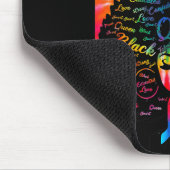 Unalogetically Black Pride Melanin African Tie Dye Mousepad (Ecke)