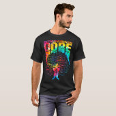 Unalogetically Black Pride Melanin African Tie Dye T-Shirt (Vorne ganz)