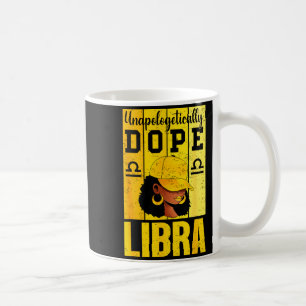 Unalogetisch Waage Schwarze Frau Kap Zodiac Kaffeetasse