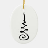 Unalom-Symbol Keramik Ornament (Vorne)