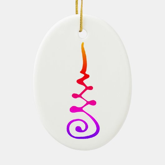 Unalom-Symbol Keramik Ornament (Hinten)