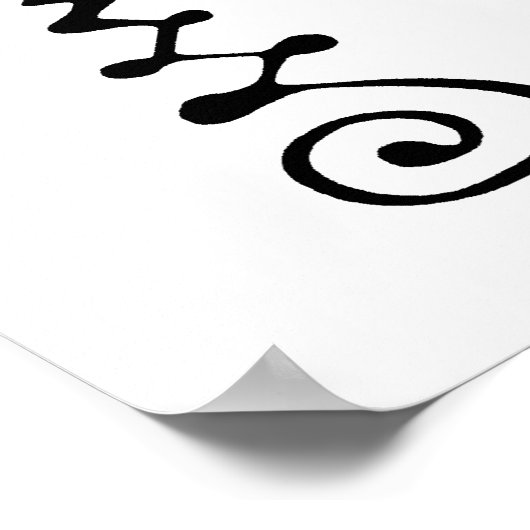 Unalom-Symbol Poster (Ecke)