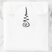 Unalom-Symbol Runder Aufkleber (Tasche)