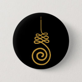 Unalome Buddhistische Symbol Button