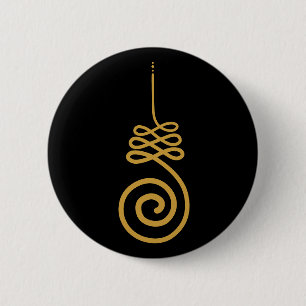 Unalome Buddhistische Symbol Button