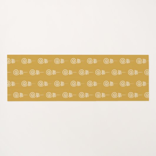 Unalome Buddhistische Symbol Yogamatte (Rückseite (Horizontal))