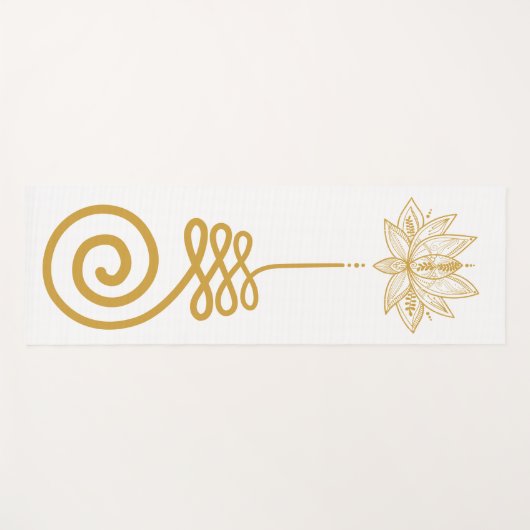 Unalome Buddhistische Symbol Yogamatte (Vorderseite (Horizontal))