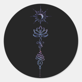 Unalome Group 1 Runder Aufkleber