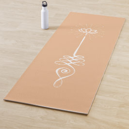 Unalome Schlichte Hintergründe - Peach + Schnee Yo Yogamatte