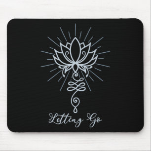 Unalome-Symbol Lotusblume Loslassen  Mousepad