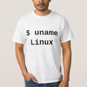 uname Linux - das einzige richten Sie Antwort aus T-Shirt