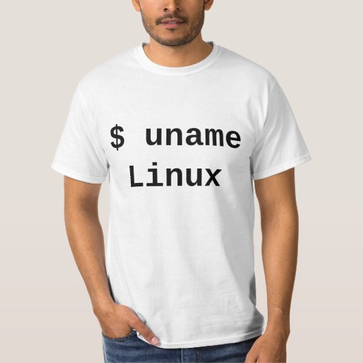 uname Linux - das einzige richten Sie Antwort aus T-Shirt (Vorderseite)