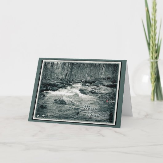Unami Creek Frohe Weihnachtskarte Feiertagskarte (Vorderseite)