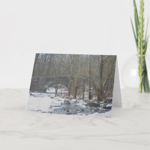 Unami Creek Stone Bridge Sumneytown PA Note Card Feiertagskarte