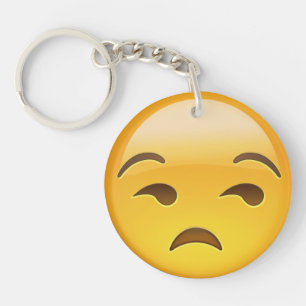 Unamused Gesicht Emoji Schlüsselanhänger