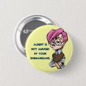 Unamused Knopf Button (Vorne & Hinten)