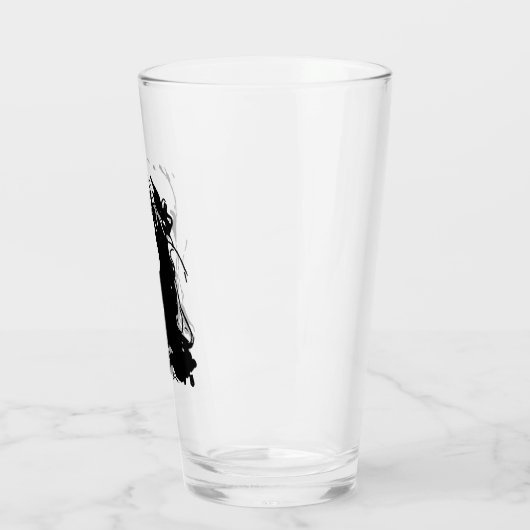 unamüsiert glas (Links)