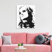 unamüsiert leinwanddruck (Insitu (Wohnzimmer))