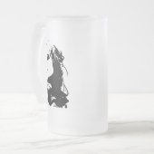 unamüsiert mattglas bierglas (Vorderseite Links)