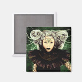 Unamüsierte gotische Kunstwerke Magnet (Vorderseite/Rückseite)