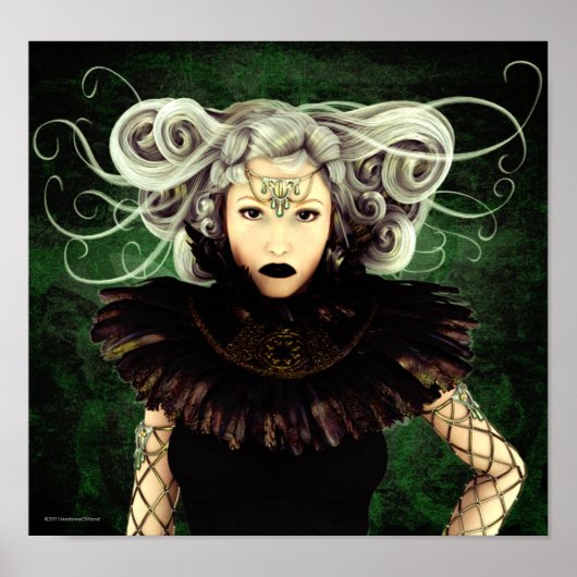 Unamüsierte gotische Kunstwerke Poster (Vorne)