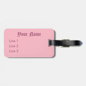 Unamüsierte Königin-Persische Katze Gepäckanhänger (Rückseite horizontal)