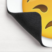 Unamüsiertes Gesicht Emoji Mousepad (Ecke)