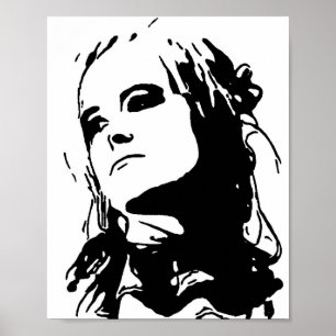 Unamüsiertes Mädchen Poster