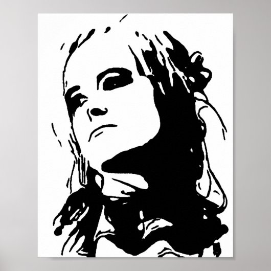 Unamüsiertes Mädchen Poster (Vorne)