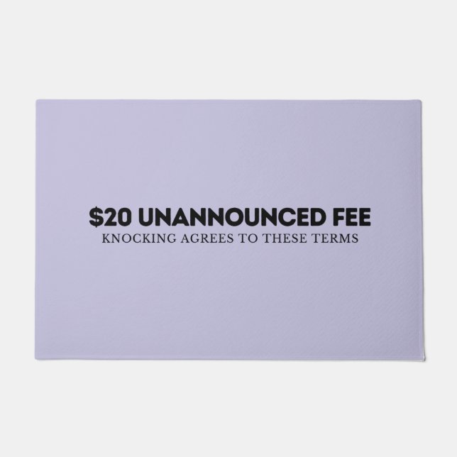 Unangekündigter Besuch Door Mat Fußmatte (Vorderseite)