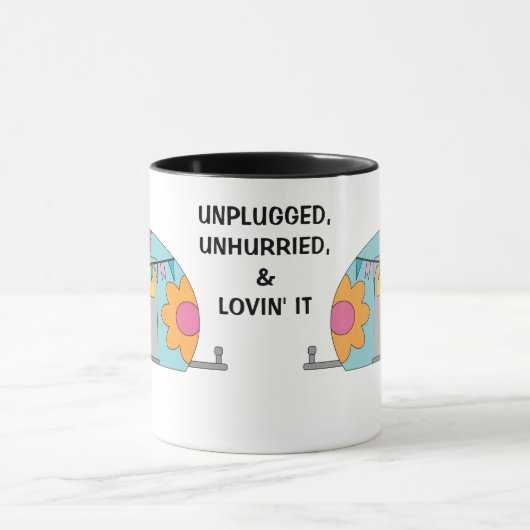 Unangekuppelte Lovin' It Retro Camper Tasse (Zentrum)