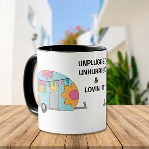 Unangekuppelte Lovin' It Retro Camper Tasse