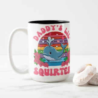 Unangemessen Lustiger Daddy's Lil Squirter Peinlic Zweifarbige Tasse