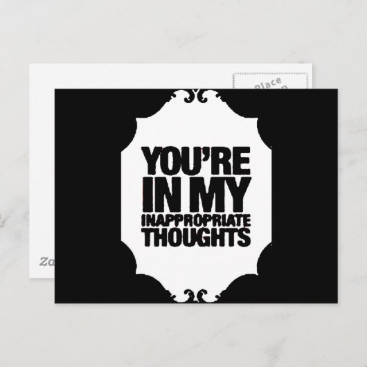 unangemessen postkarte (Vorne/Hinten)