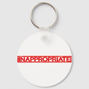 Unangemessene Briefmarke Schlüsselanhänger