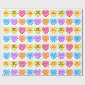 Unangemessene Gespräche mit Candy Hearts Geschenkpapier (Flach)