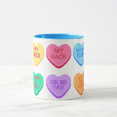 Unangemessene Gespräche mit Candy Hearts Tasse (Zentrum)