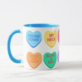 Unangemessene Gespräche mit Candy Hearts Tasse (Links)