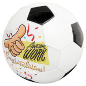 unangenehme Arbeitsbeglückwünsche Fußball (Dreiviertel)
